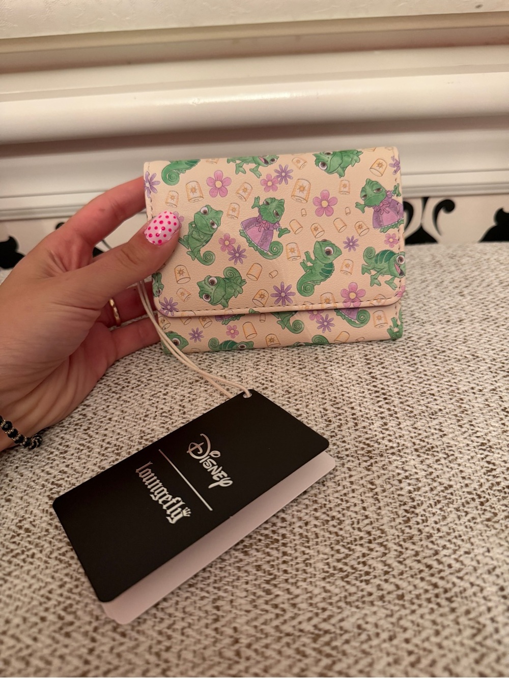 Loungefly Disney Tangled Pascal mini wallet NWT